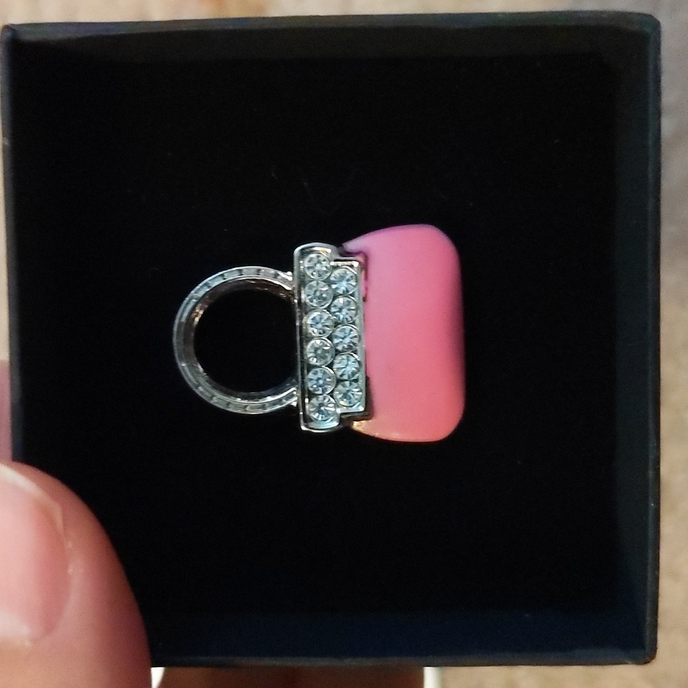 Pink Bag Purse Lapel Pin NWOT